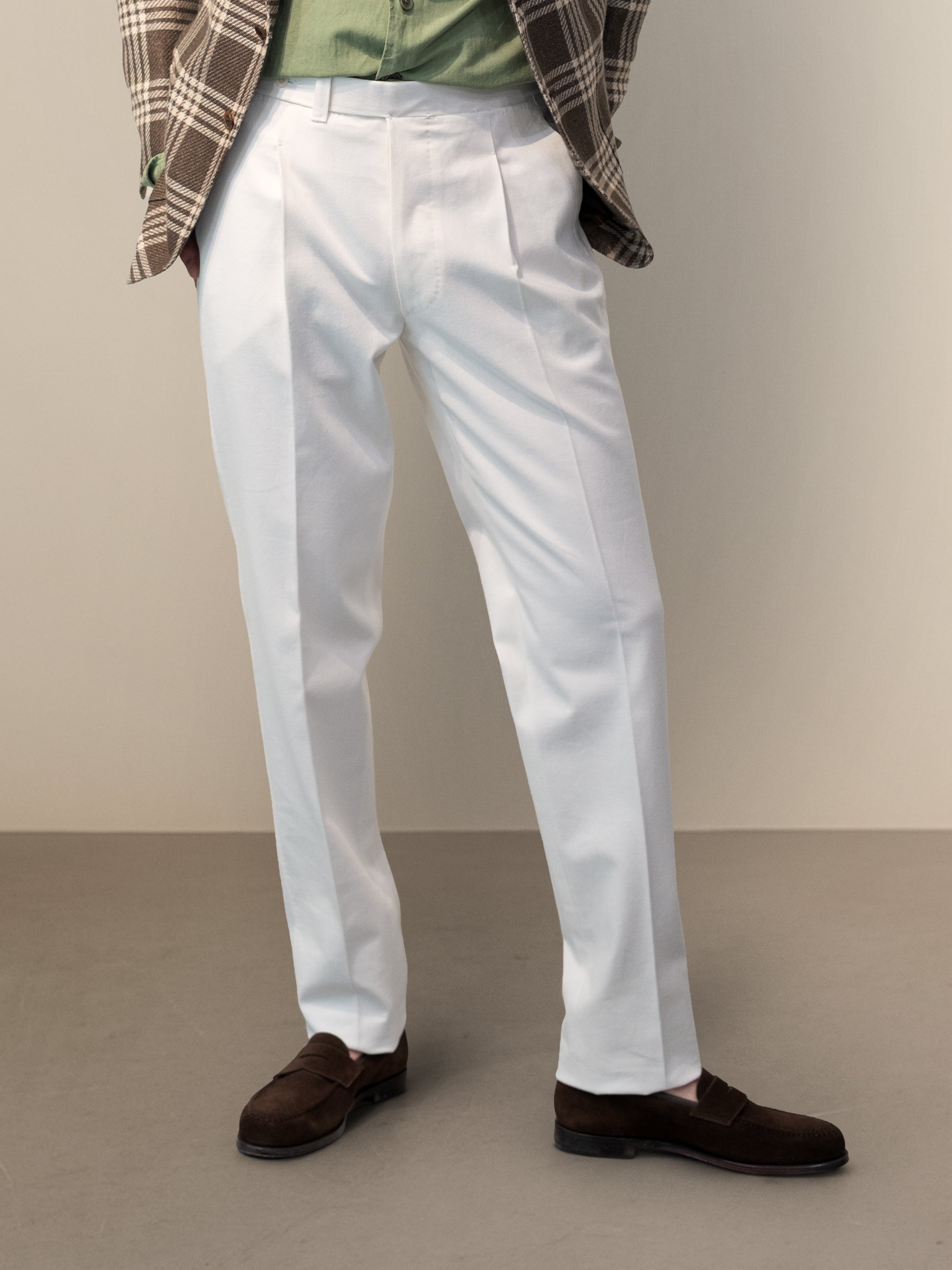 White Denim Trousers