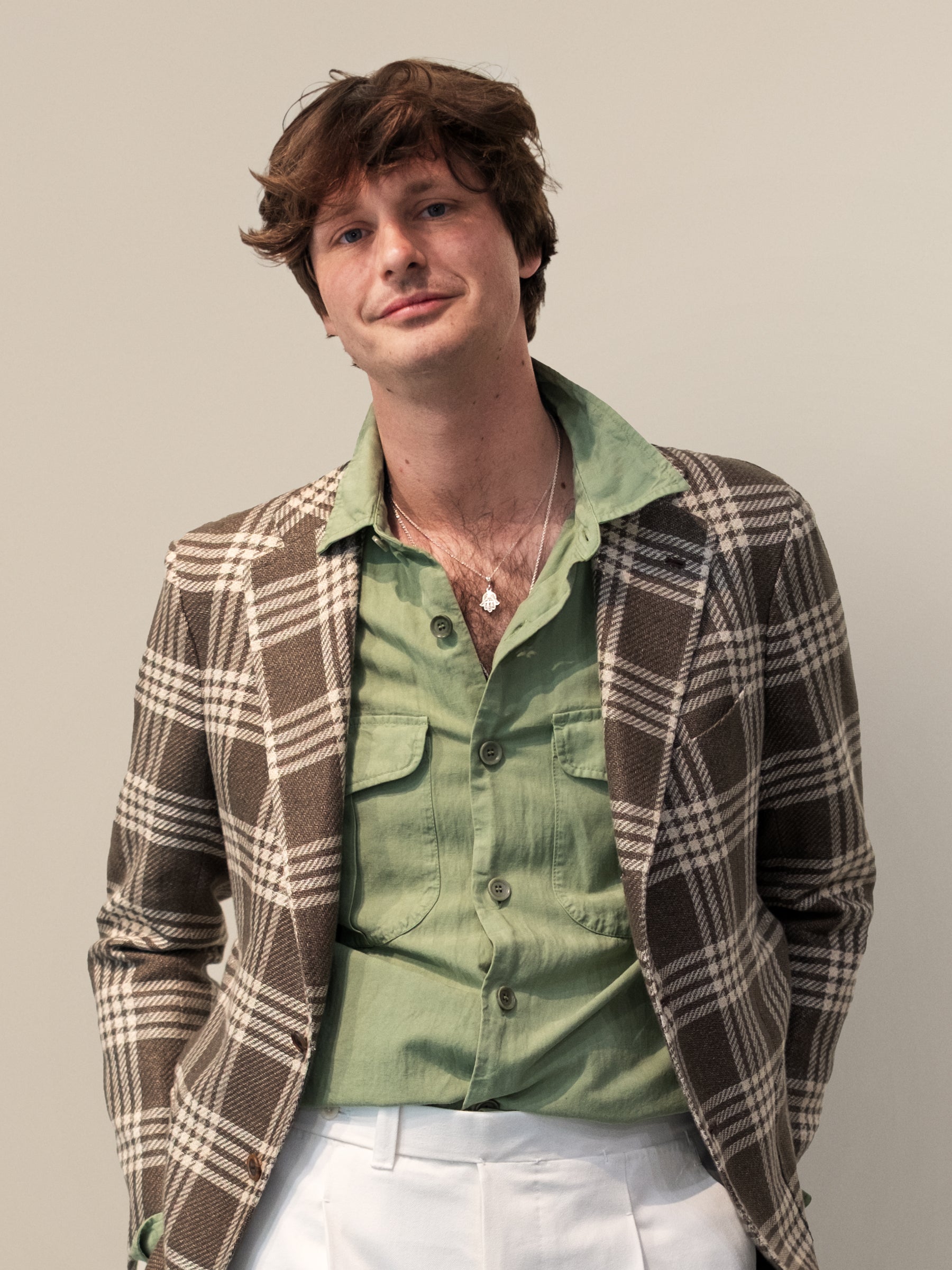 Green roomy shirt