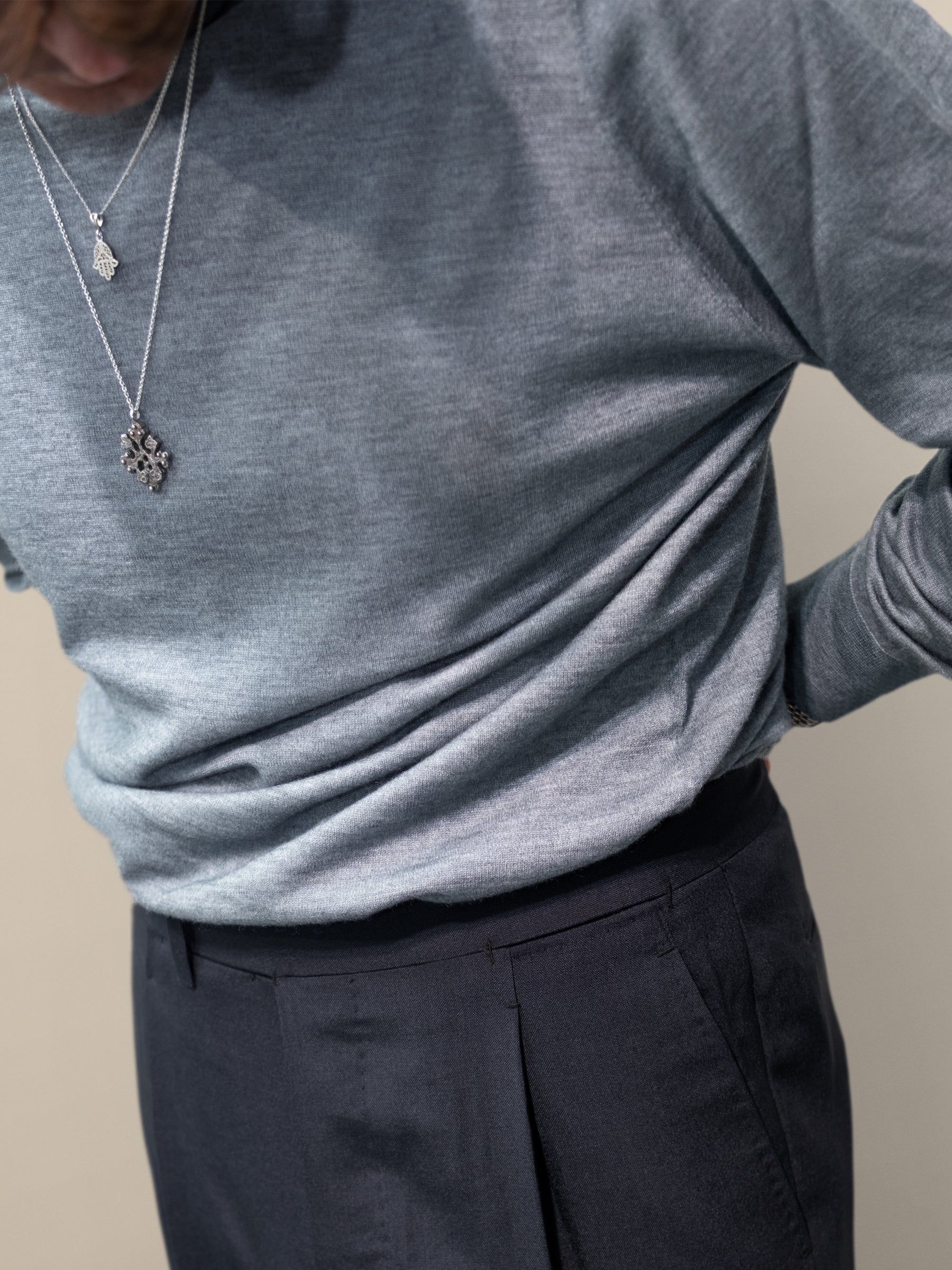 4.0 Sky Blue Cashmere Knit