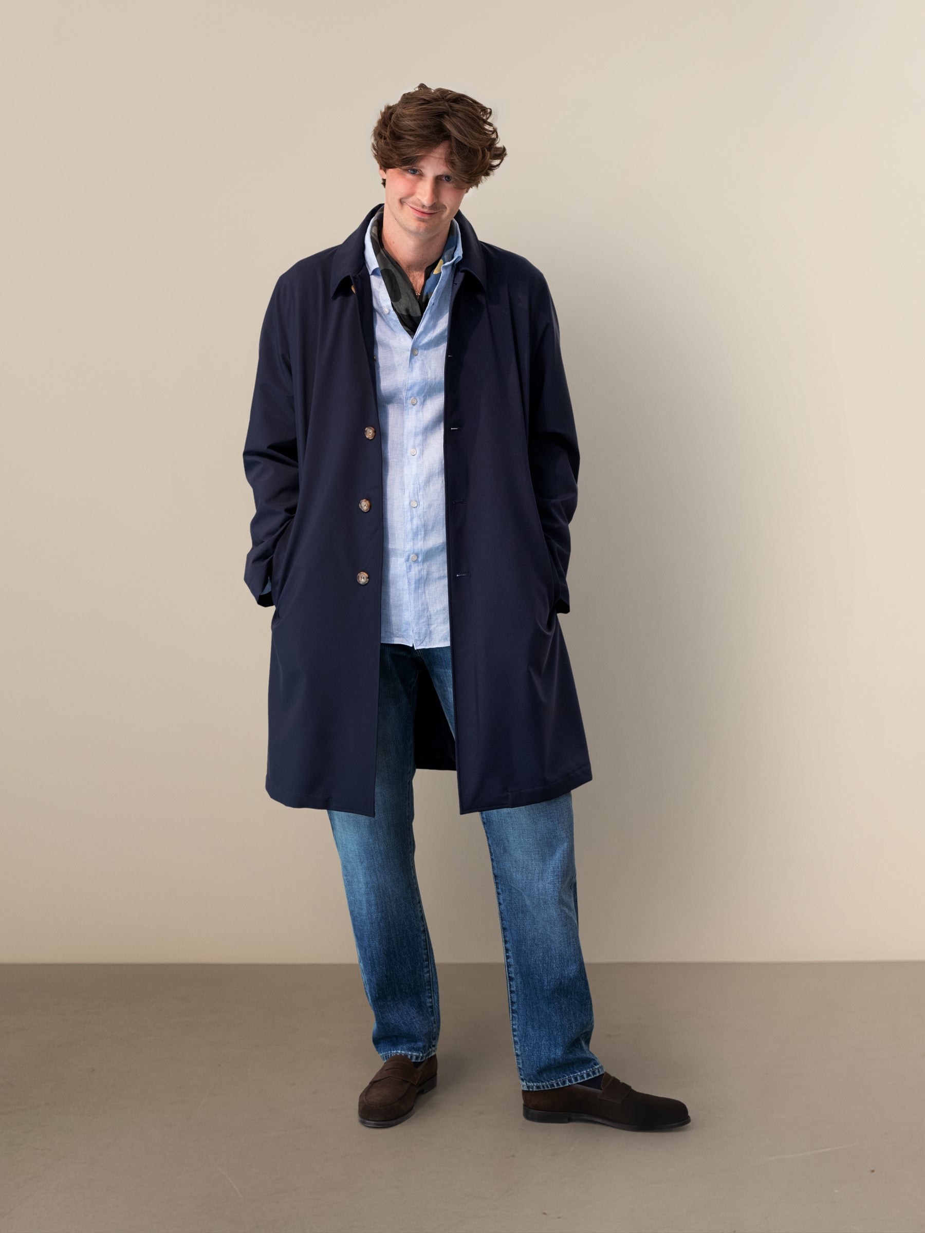 Navy Raincoat