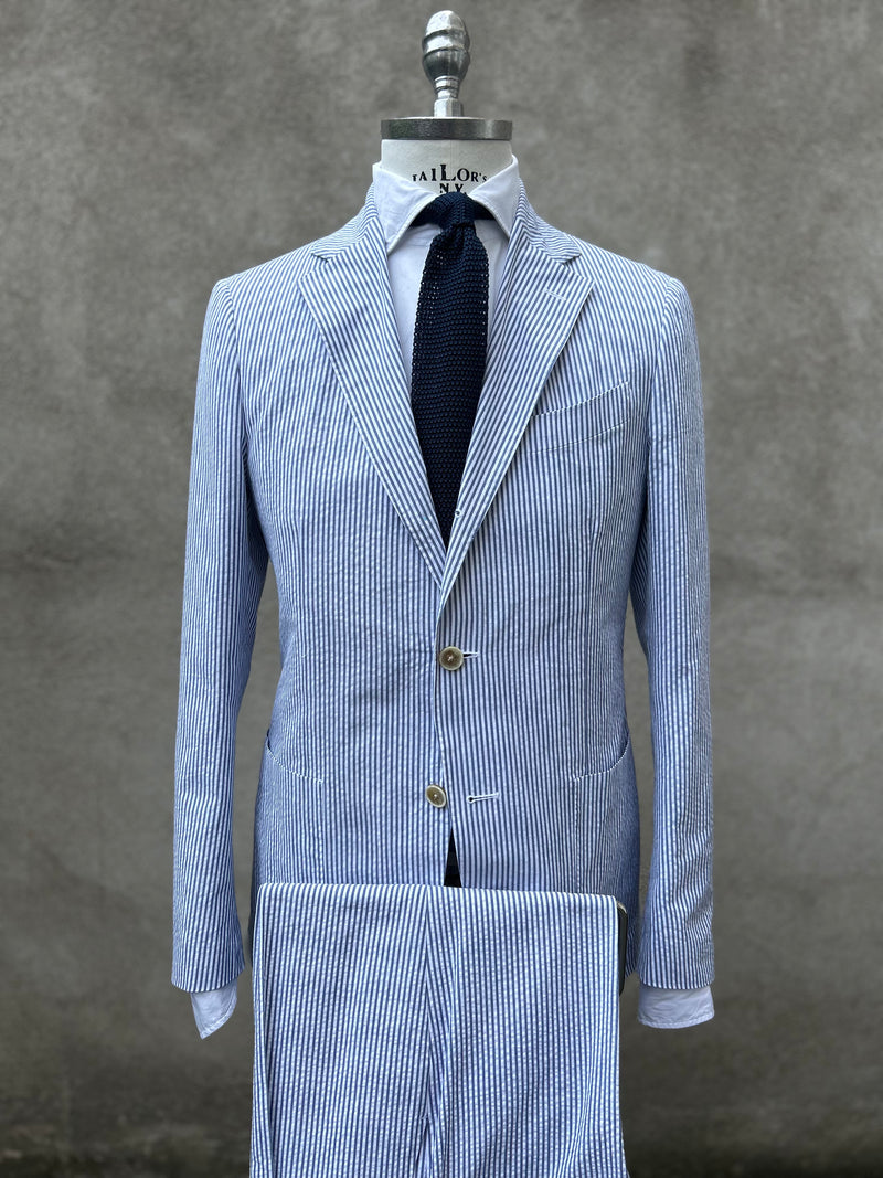 Lardini Suit Seersucker – Garodkin