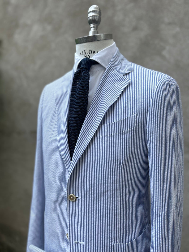 Lardini Suit Seersucker – Garodkin