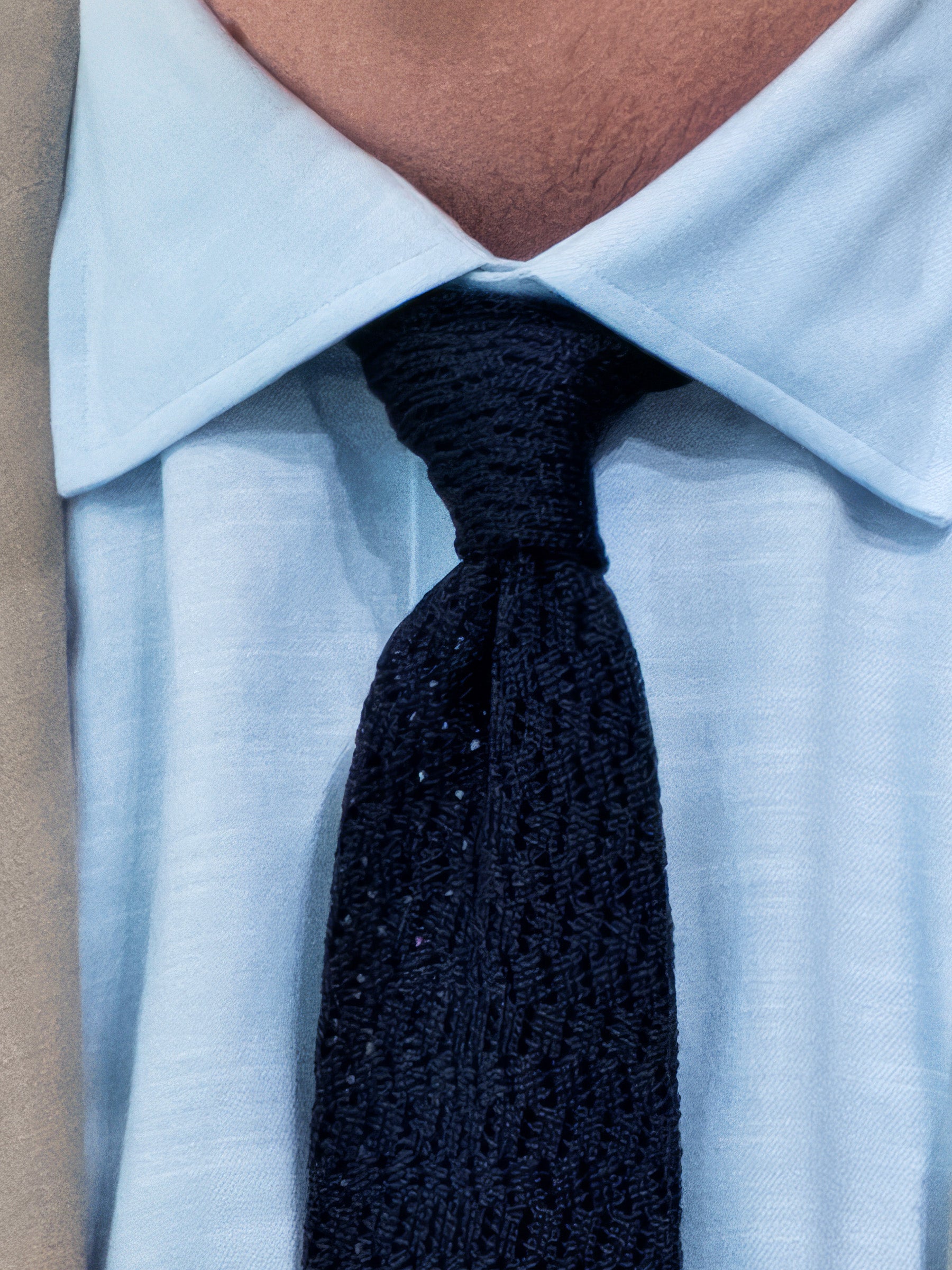 Knitted Tie Navy
