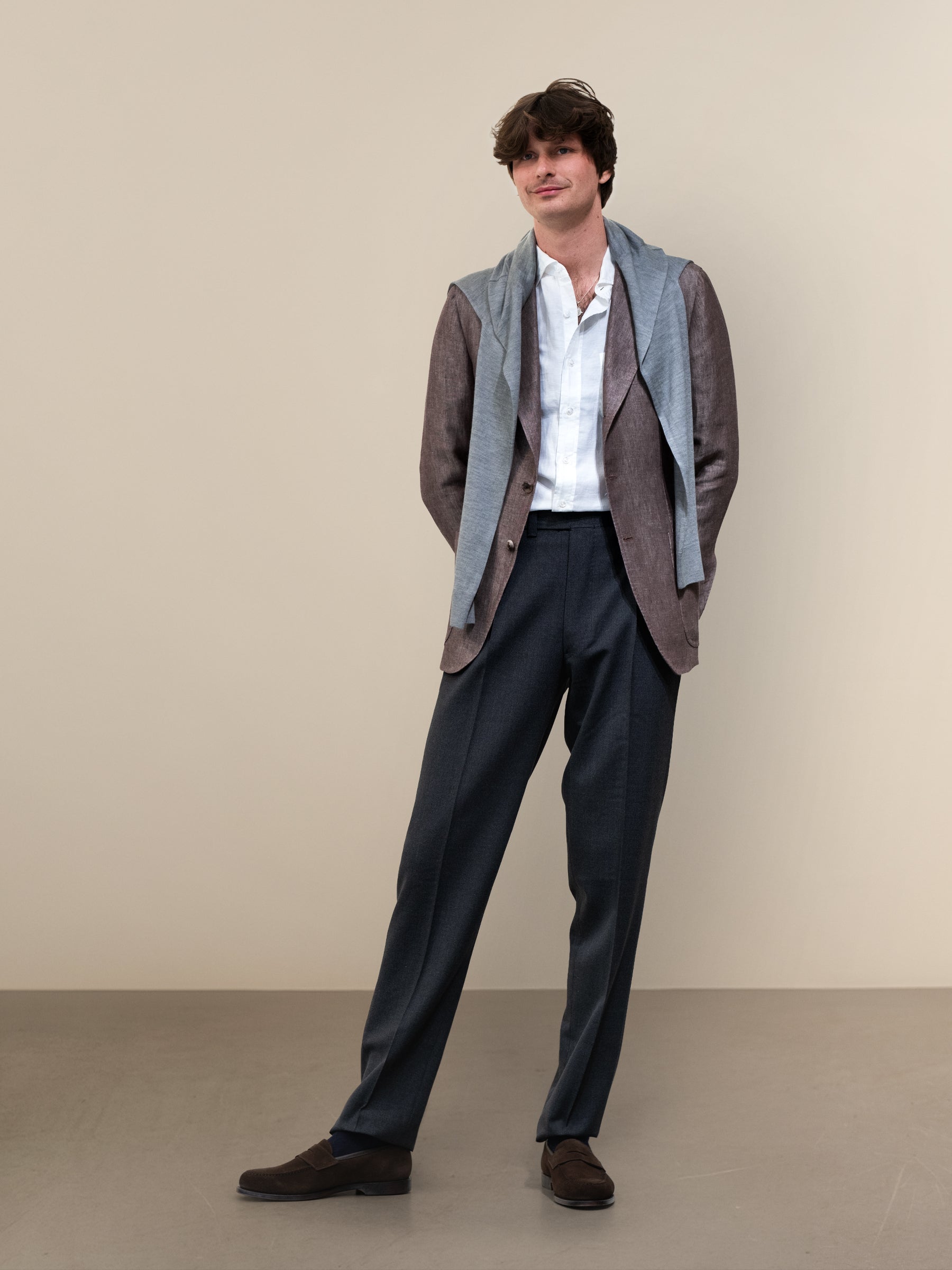 Brown Linen Jacket