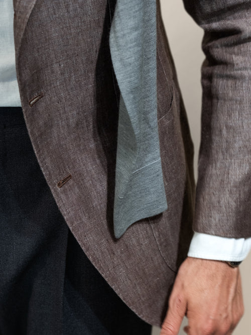 Brown Linen Jacket