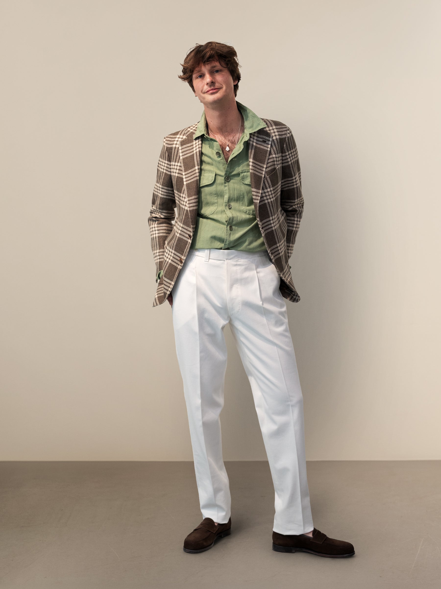 White Denim Trousers